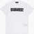 DSQUARED2 Solid Color Relax Crew-Neck T-Shirt With Contrasting Logo White