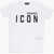 DSQUARED2 Icon Solid Color Cool Fit Crew-Neck T-Shirt With Contrasting White