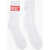 Diesel Cotton Blend Zikko Long Socks White