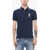 Ralph Lauren Embroidered Bear Piquet Cotton Polo Blue