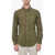 Ralph Lauren Cotton Slim Fit Shirt With Button-Down Collar Military Green