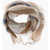 CORNELIANI Frayed Hem Linen Foulard Beige