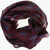 CORNELIANI Wool Chevron Patterned Foulard Burgundy