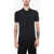 Neil Barrett Technical Fabric Slim Fit Polo Shirt Midnight Blue