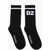 DSQUARED2 Solid Color Socks With Contrasting Logo Black