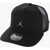 Nike Air Jordan Perforated Solid Color Cap With Metal Logo Black