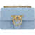 Pinko Love Shoulder Bag LIGHT BLUE-ANTIQUE GOLD