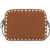 Valentino Garavani Rockstud Shoulder Bag TOBACCO