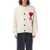 AMI Paris AMI Paris Adc Cardigan OFF WHITE/RED