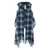 Woolrich Woolrich Hooded Wool Cape Scarf Accessories BLUE