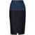 Fendi Fendi Bicolor Denim Midi Skirt BLUE