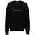 Palm Angels Palm Angels Black Cotton Crew Neck Sweatshirt With White Logo Multicolor