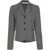 Palm Angels Palm Angels Single-Breasted Wool Blend Blazer GRIGIO E BIANCO