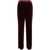 ETRO Etro High-Waisted Bordeaux Red Velvet Trousers RED