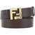 Fendi Reversible Belt EBANO+TBMR+ORO