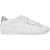 Golden Goose Smooth Leather Matchstar Sneakers In OPTIC WHITE/SILVER