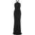 Elisabetta Franchi Maxi dress with draping Black