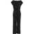 Elisabetta Franchi Drop shoulder jumpsuit with sequins Black