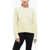 Jil Sander Crew Neck Cashmere Blend Pullover Yellow