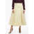 Bottega Veneta High-Waisted Compact Wool Skirt Yellow