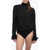 SPORTMAX Wrap Moretto Body Shirt With Tie Neck Black