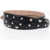 Alexander McQueen Leather Double Belt With Studs 45Mm Black