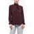 Chloe Crepe-De-Chine Silk Shirt Burgundy