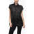 Rick Owens Silk Jumbo Sleeveless Shirt Black