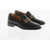 Gucci Leather Penny Loafer With Geometric G Logo Black