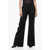 Chloe High-Waisted Flare-Fit Wool Pants Black