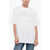 Burberry Crew Neck Cotton T-Shirt With Lace Logo White