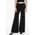 Givenchy Virgin Wool Wide Leg Pants With Concealed Closure Black