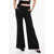 Givenchy Mohair Blend Wide Leg Pants With Concealed Closure Black