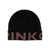 Pinko Pinko Calamaro Logo-Jacquard Beanie Hat NERO/BRUCIATO