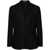 Tagliatore Tagliatore Single-Breasted Virgin Wool Blazer With Brooch Black