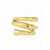 FEDERICA TOSI 'New Tube' Gold-Colored Ring In 18K Gold-Plated Bronze Woman GREY