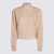 Fabiana Filippi Fabiana Filippi Beige Wool Knitwear RAFIA/CAMMELLO