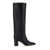 Paris Texas 'Anja' Black High Boots With Block Heel In Leather Woman Black