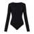 MM6 Maison Margiela Mm6 Maison Margiela Nylon Bodysuit Black