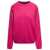 A.P.C. 'Rosanna' Fuchsia Crewneck Sweater With Perforated Details In Cotton And Cashmere Woman Purple