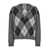 Semicouture Grey Pullover With Argyle Motif In Wool Blend Woman GREY