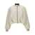 NUDE Eco leather bomber jacket White