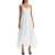 Alexander McQueen Midi Dress With Sweetheart Neckline WHITE