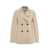 Harris Wharf London LONDON Double-breasted coat in pressed wool Beige