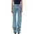 THE ATTICO Extra long slim jeans Blue