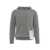 AMARANTO Knit hoodie with cable knit pattern Grey