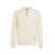 AMARANTO Wool knit sweater with polo collar White