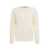 AMARANTO Knitted sweater with cable knit pattern and destroyed details White