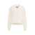 AMARANTO Knitted sweater with collar detail White