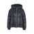 Woolrich Short Down Jacket in Glossy Nylon 'Aliquippa' Blue